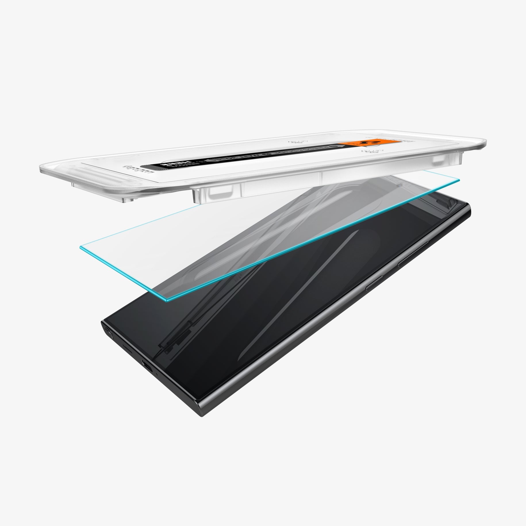 Spigen Galaxy S24 Ultra / S24 Plus / S24 Screen Protector GLAS.tR EZ Fit HD (2 Pack) view 5