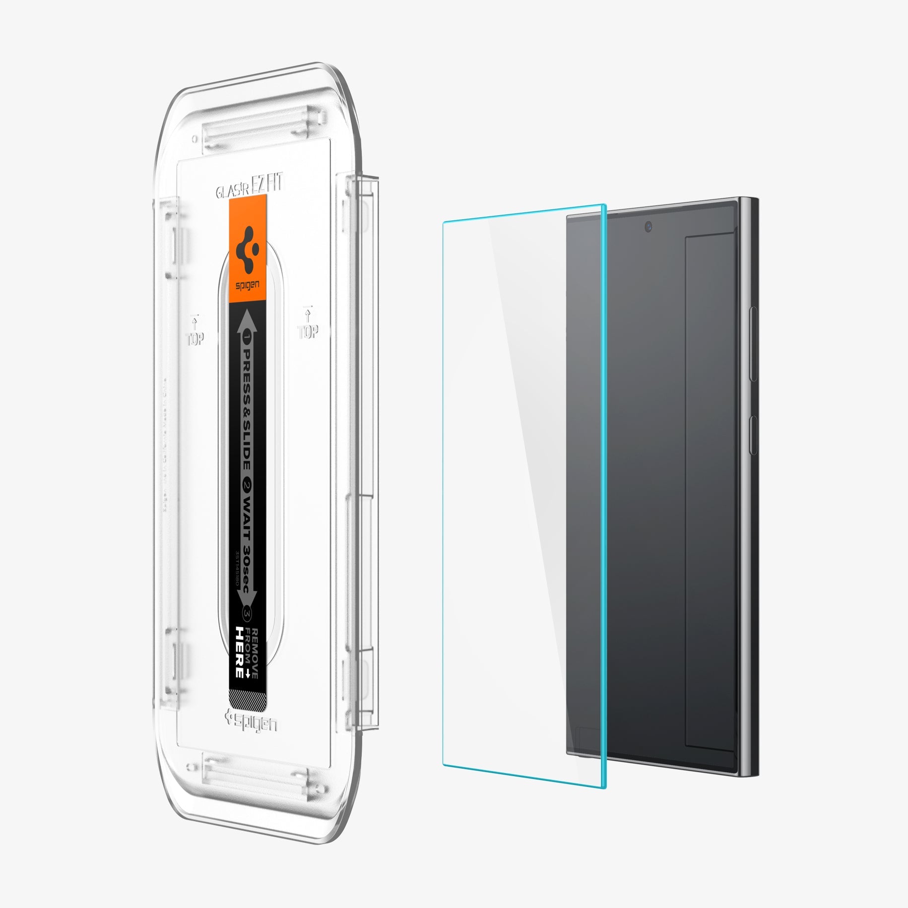 Spigen Galaxy S24 Ultra / S24 Plus / S24 Screen Protector GLAS.tR EZ Fit HD (2 Pack) view 3