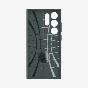 ACS07287 - Galaxy S24 Ultra Case Liquid Air in Matte Black showing the back