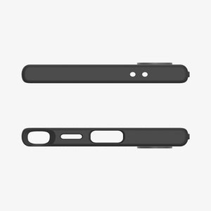 ACS07287 - Galaxy S24 Ultra Case Liquid Air in Matte Black showing the back