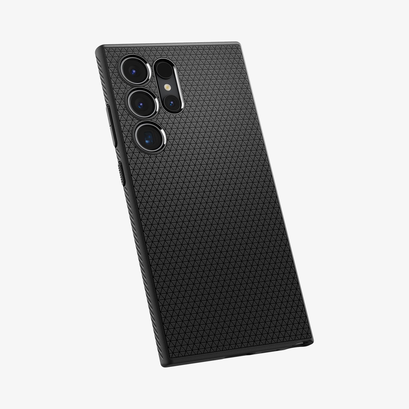 ACS07287 - Galaxy S24 Ultra Case Liquid Air in Matte Black showing the back