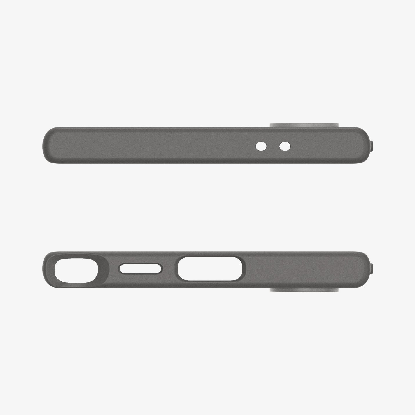 ACS07287 - Galaxy S24 Ultra Case Liquid Air in Matte Black showing the back