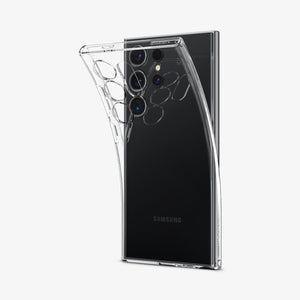 ACS07283 - Galaxy S24 Ultra Case Liquid Crystal in Crystal Clear showing the back