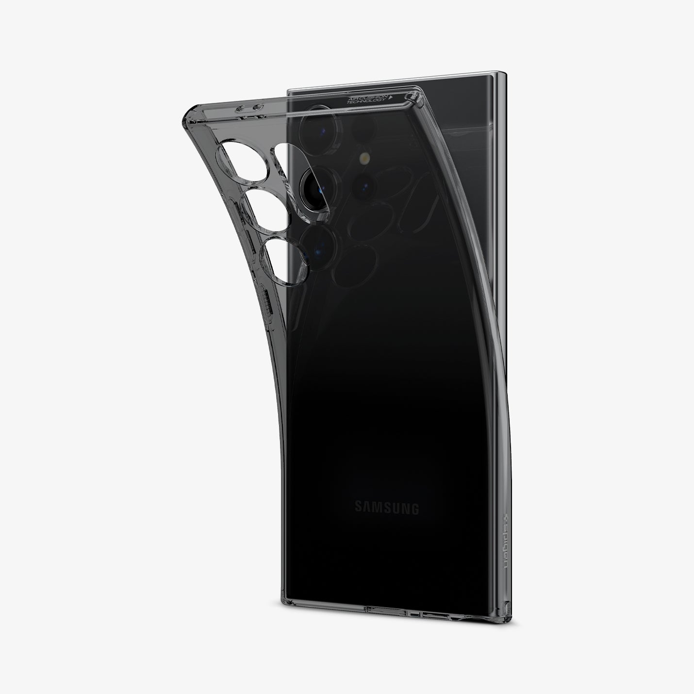 ACS07283 - Galaxy S24 Ultra Case Liquid Crystal in Crystal Clear showing the back