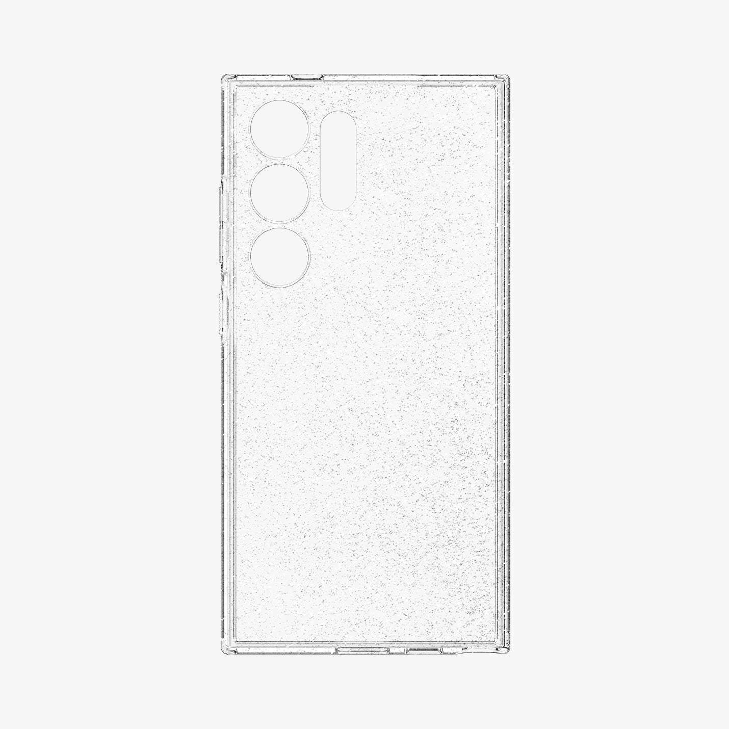 ACS07285 - Galaxy S24 Ultra Case Liquid Crystal Glitter in Crystal Quartz showing the inner of a transparent case