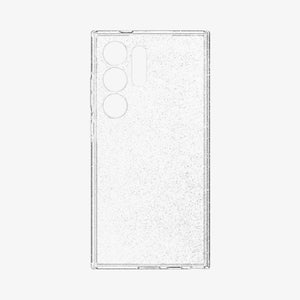 ACS07285 - Galaxy S24 Ultra Case Liquid Crystal Glitter in Crystal Quartz showing the inner of a transparent case