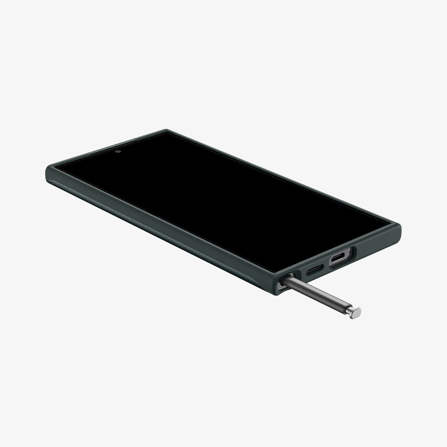 ACS07281 - Galaxy S24 Ultra Case Thin Fit in Black showing the back