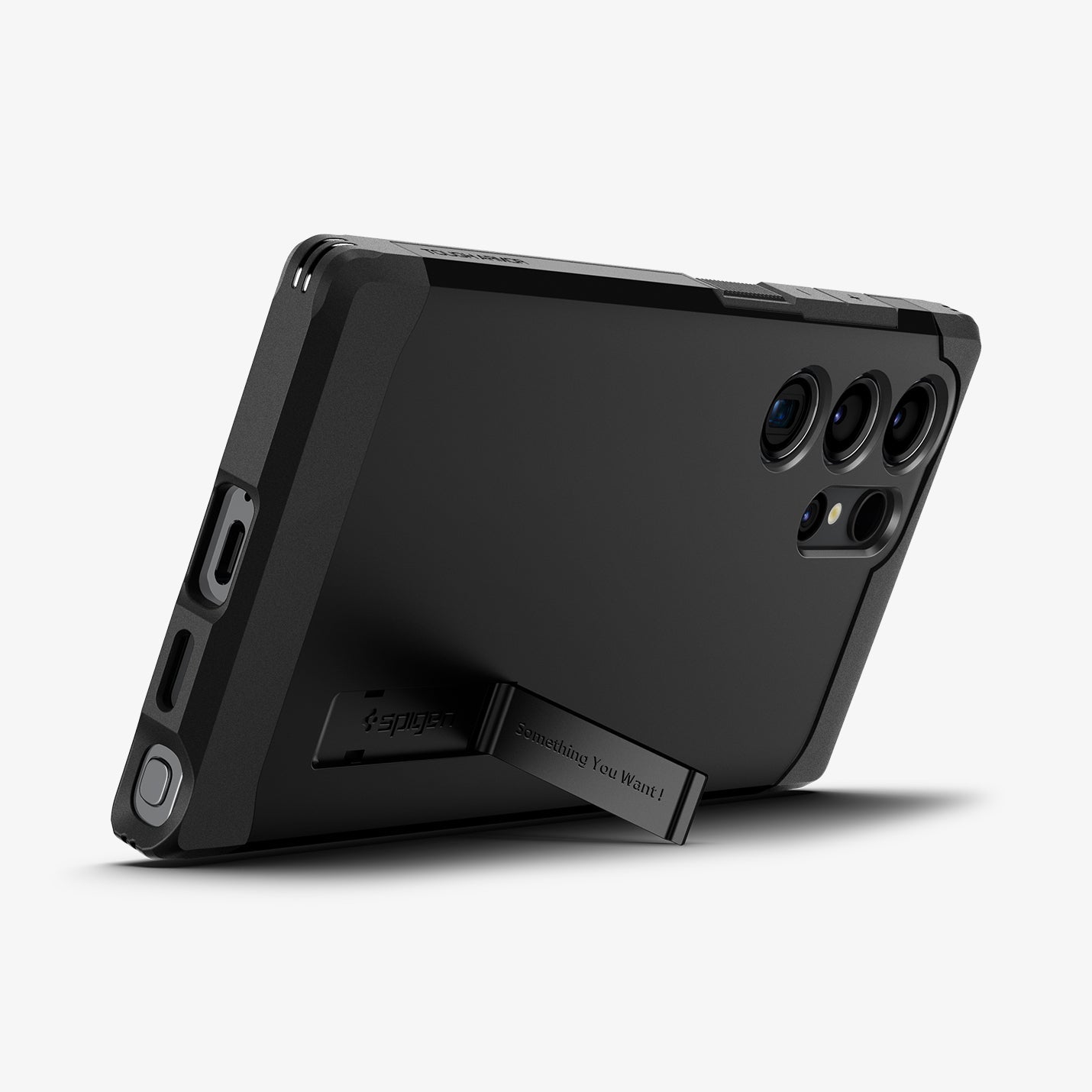 ACS07300 - Galaxy S24 Ultra Case Tough Armor in Black showing the back