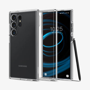 ACS07292 - Galaxy S24 Ultra Case Ultra Hybrid in Crystal Clear showing the back