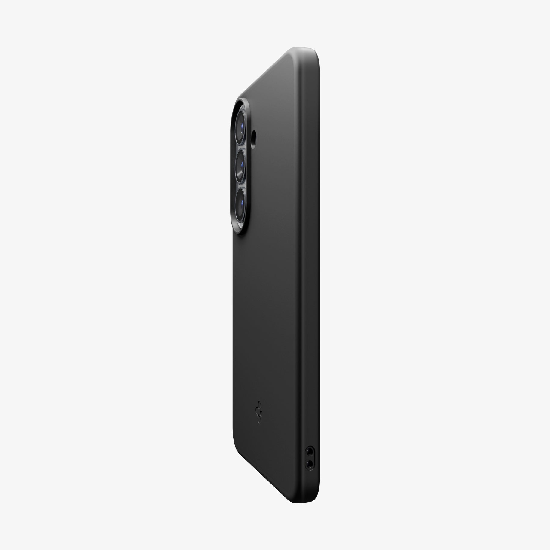 Spigen Galaxy S26 Case Thin Fit (Mag Fit) Black showing the back and partial side