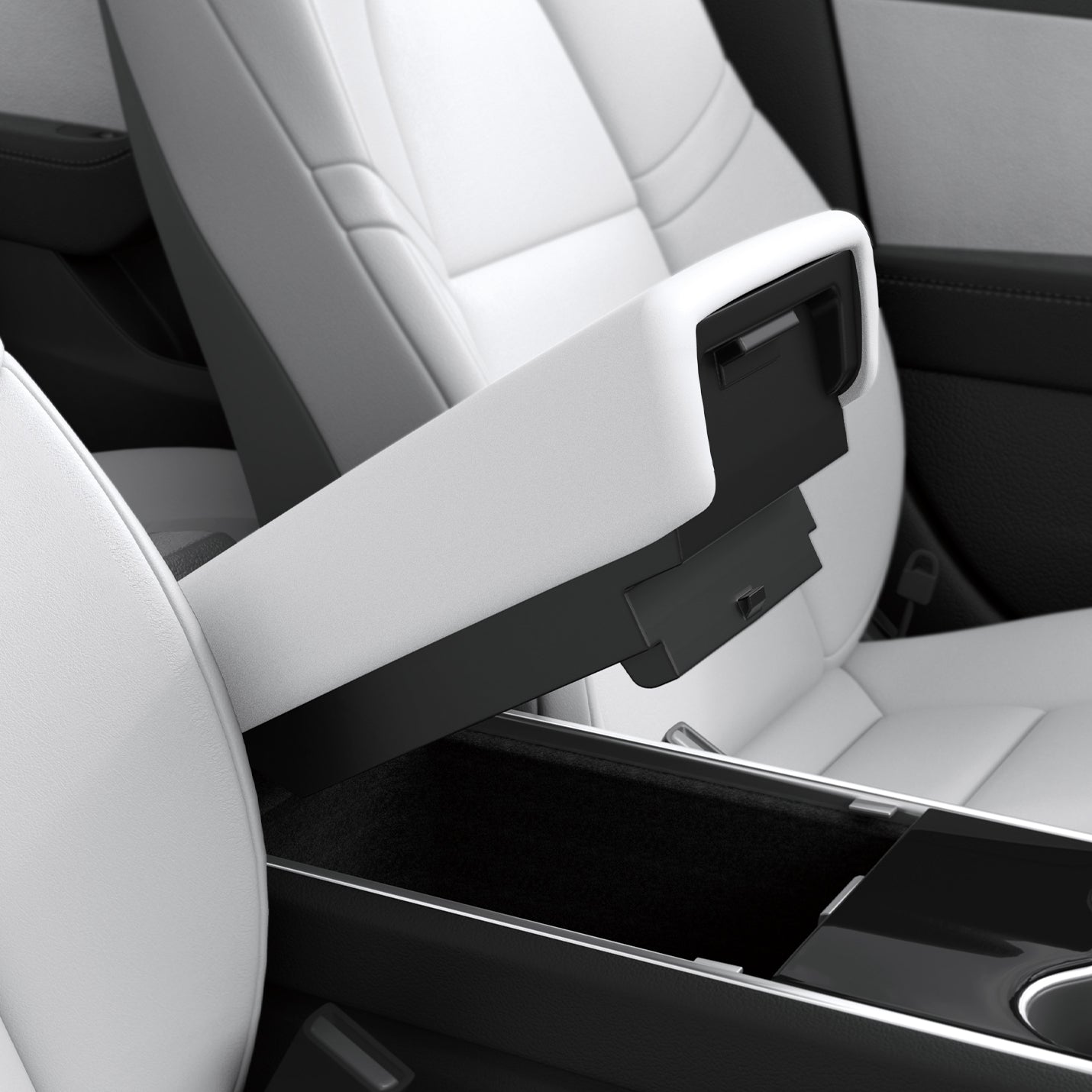 Spigen Tesla Model 3 2017–2023 / Model Y 2020–2024 Armrest Cover – White official detail 2