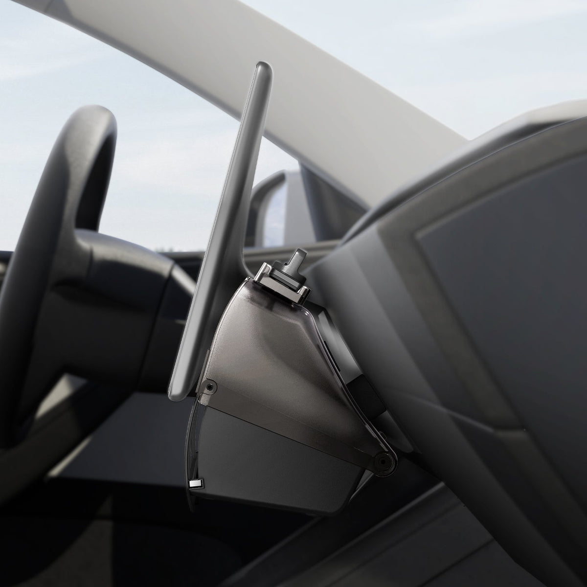 Spigen Tesla Model Y Juniper / Model 3 Highland Hidden Under-Screen Organizer – TO227JH — fit, construction or installation view 2