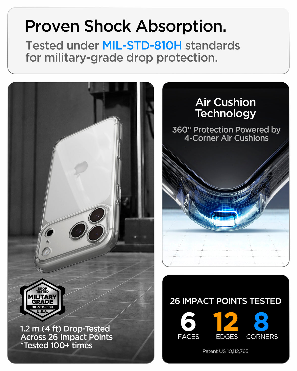 Spigen iPhone 18 Pro Max Ultra Hybrid - Crystal Clear - feature illustration 22