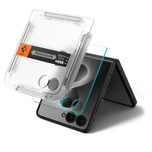 Spigen Galaxy Z Flip 7 Screen Protector – Glas.tR EZ Fit (2 Pack) - Clear - image 1