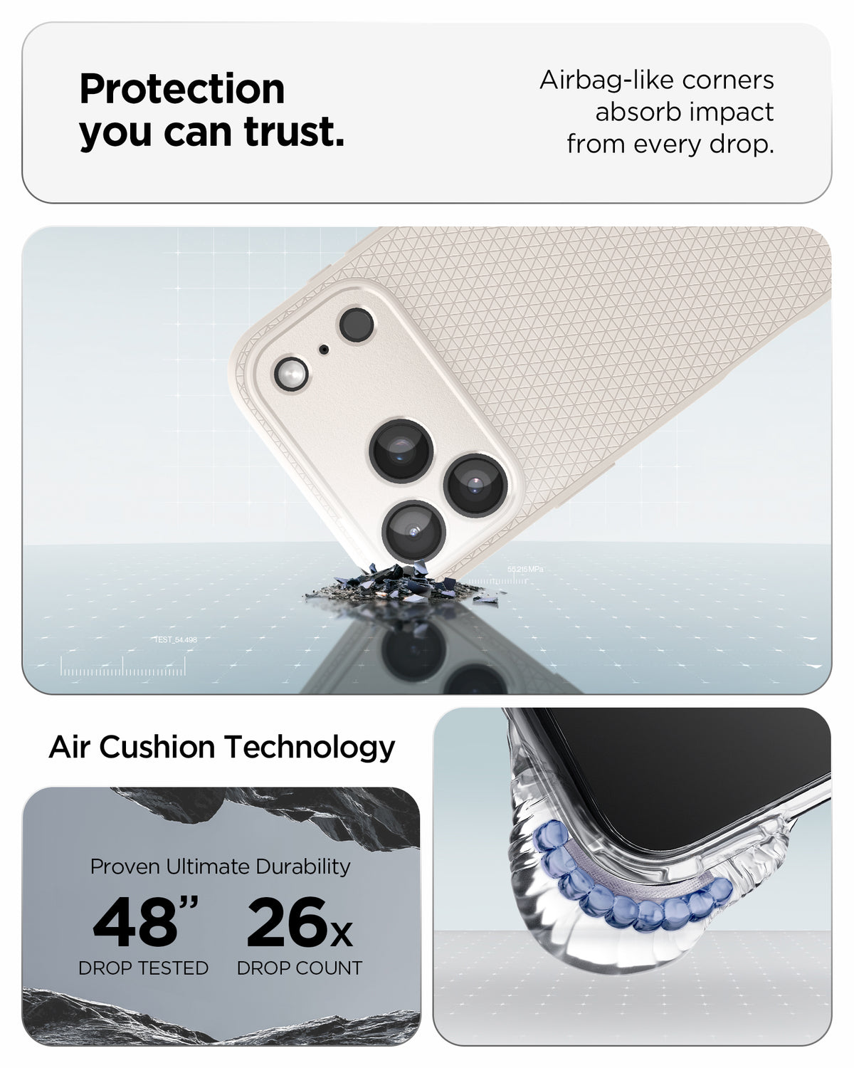 Spigen iPhone 18 Pro Max Liquid Air - Natural Titanium - feature illustration 65
