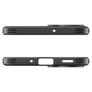 Spigen Galaxy M56 5G Case – Essential Sand Blast — Matte Black, top and bottom openings