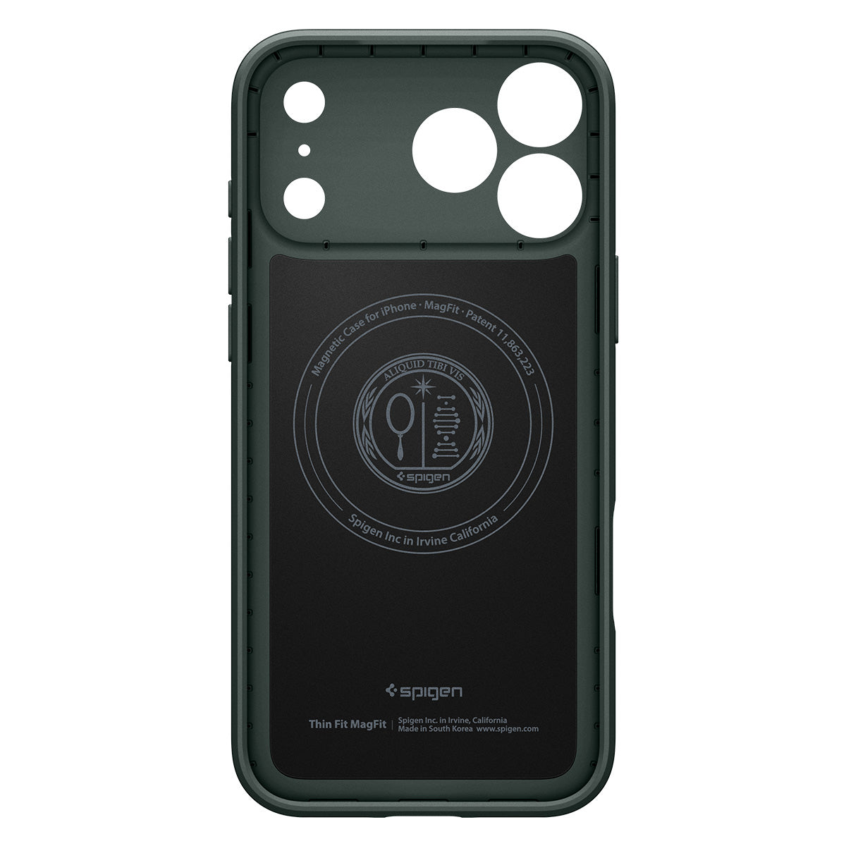 Spigen iPhone 18 Pro Max Thin Fit (MagFit) - Abyss Green - case detail 17