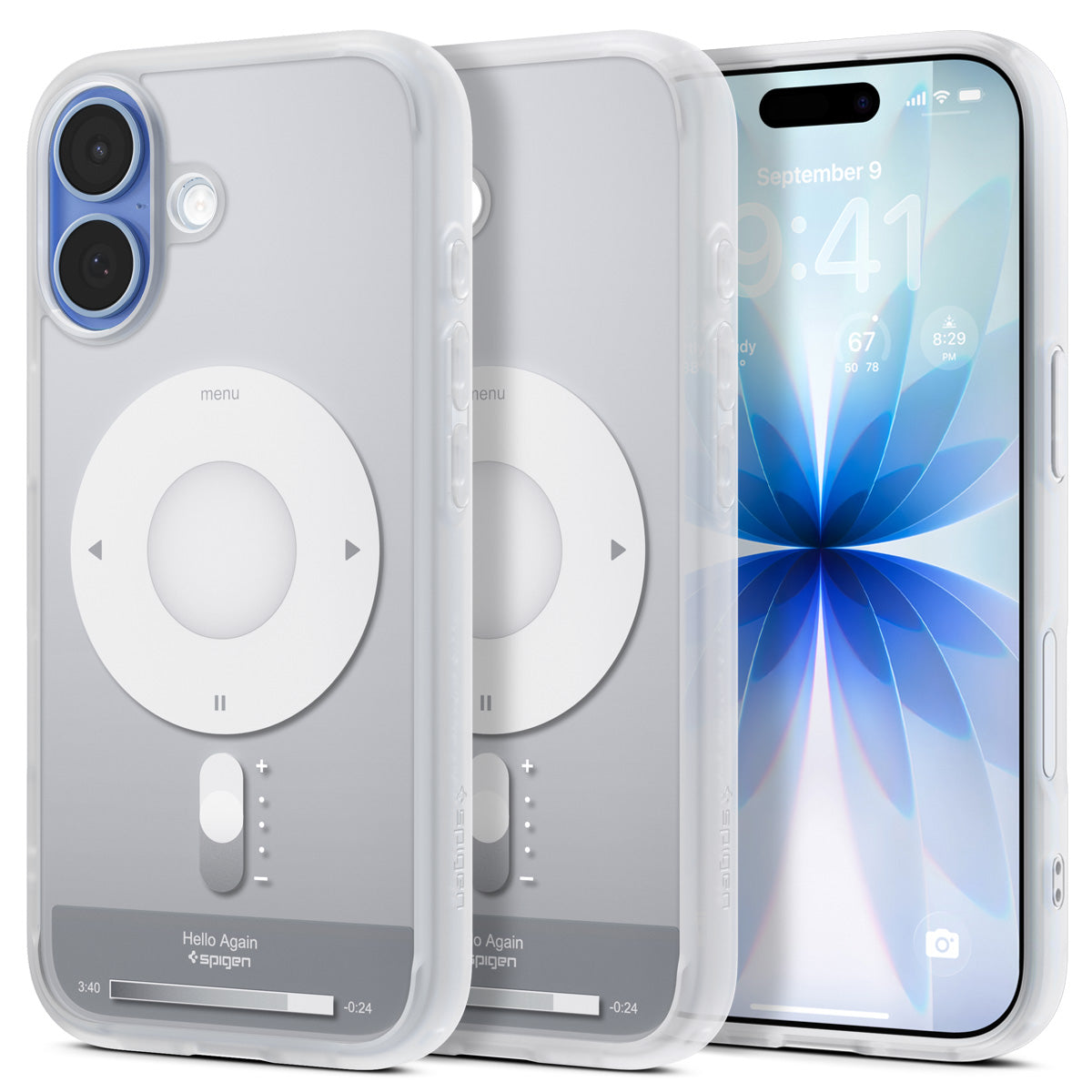 Spigen iPhone 17 Ultra Hybrid Classic MagFit case - Classic Silver white-background main image