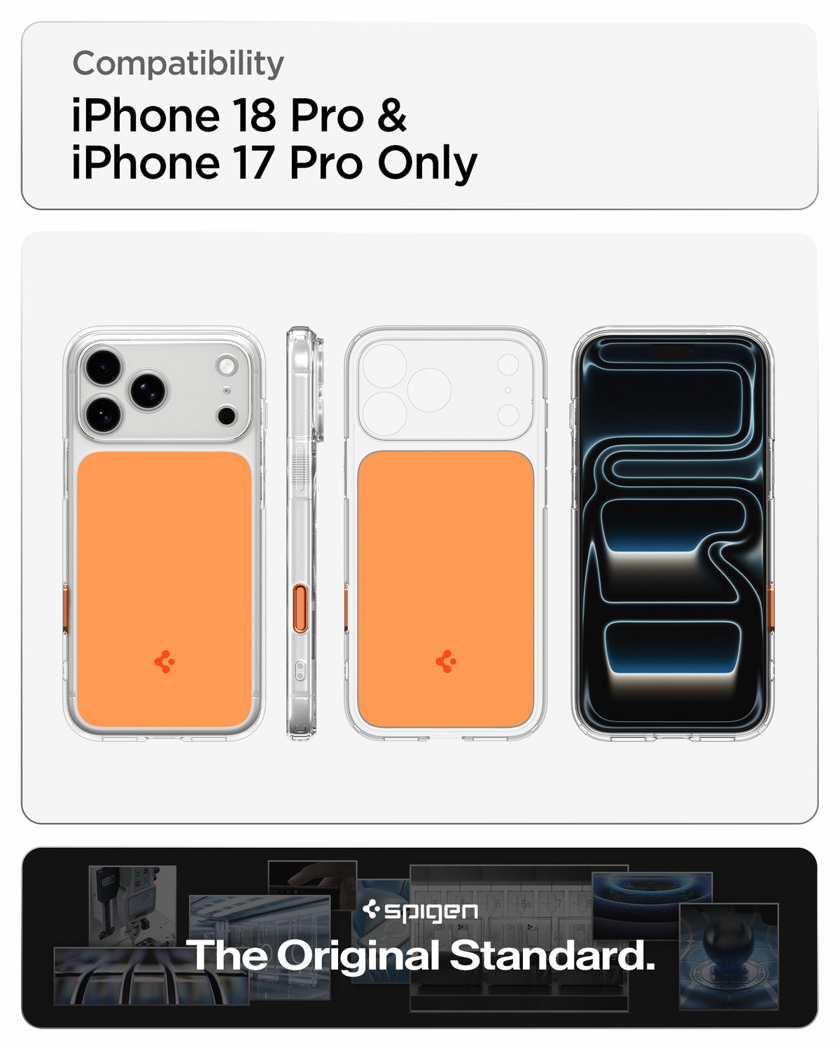 Spigen iPhone 18 Pro Ultra Hybrid T (MagFit) - Glossy Orange - feature illustration 52