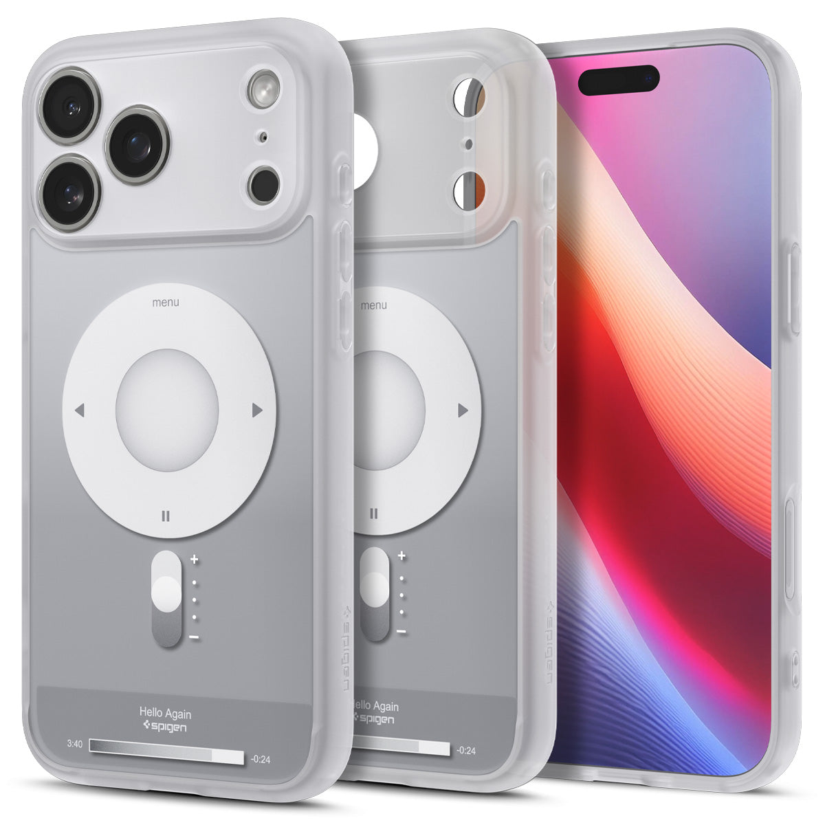 Spigen iPhone 17 Pro Ultra Hybrid Classic MagFit case - Classic Silver white-background main image