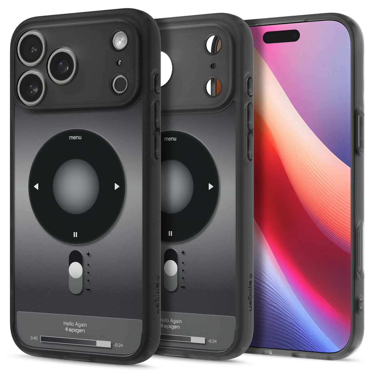 Spigen iPhone 17 Pro Ultra Hybrid Classic MagFit case - Classic Black white-background main image