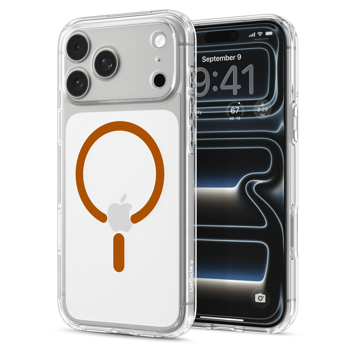 Spigen iPhone 18 Pro Max Ultra Hybrid (MagFit) - Clear Orange - case detail 53
