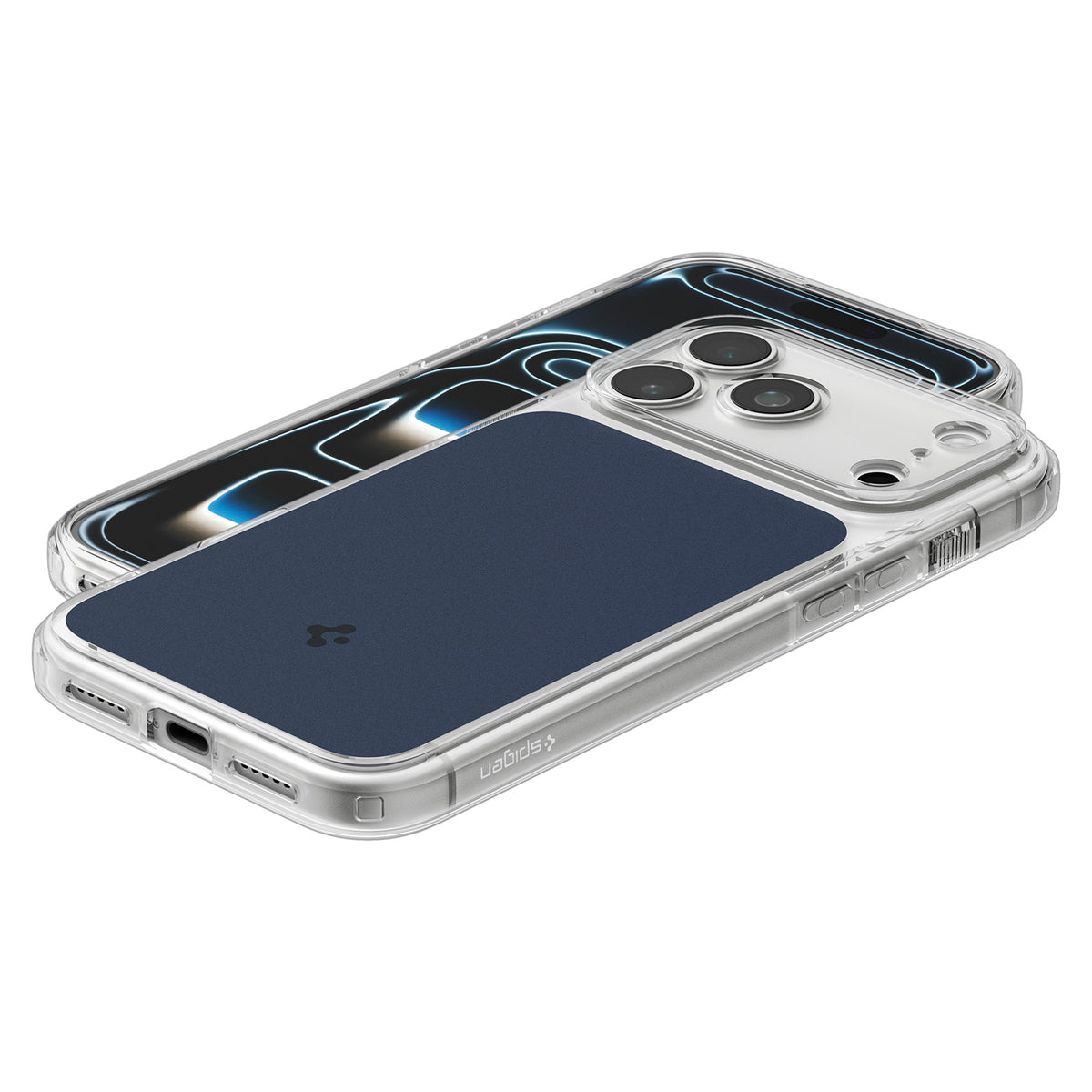 Spigen iPhone 18 Pro Ultra Hybrid T (MagFit) - Matte Blue - case detail 39