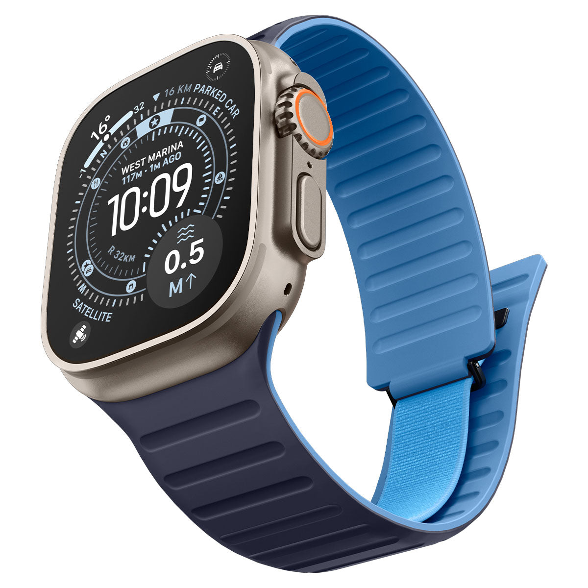 Active Navy Blue Athlex Air M Apple Watch band product view 02