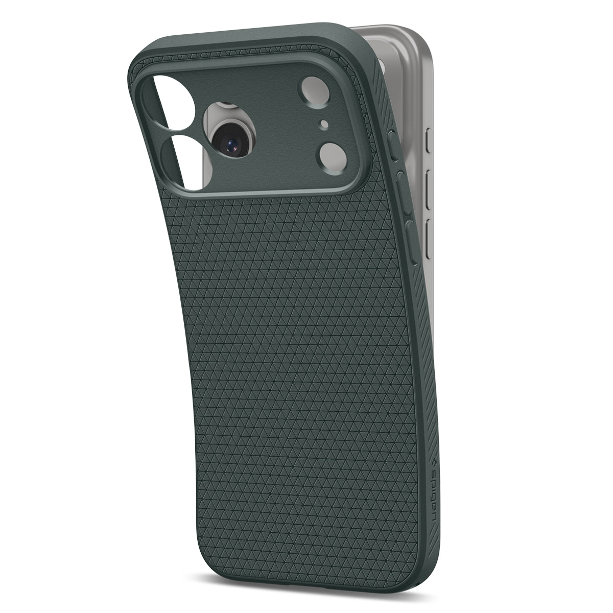 Spigen iPhone 18 Pro Liquid Air - Abyss Green - case detail 16