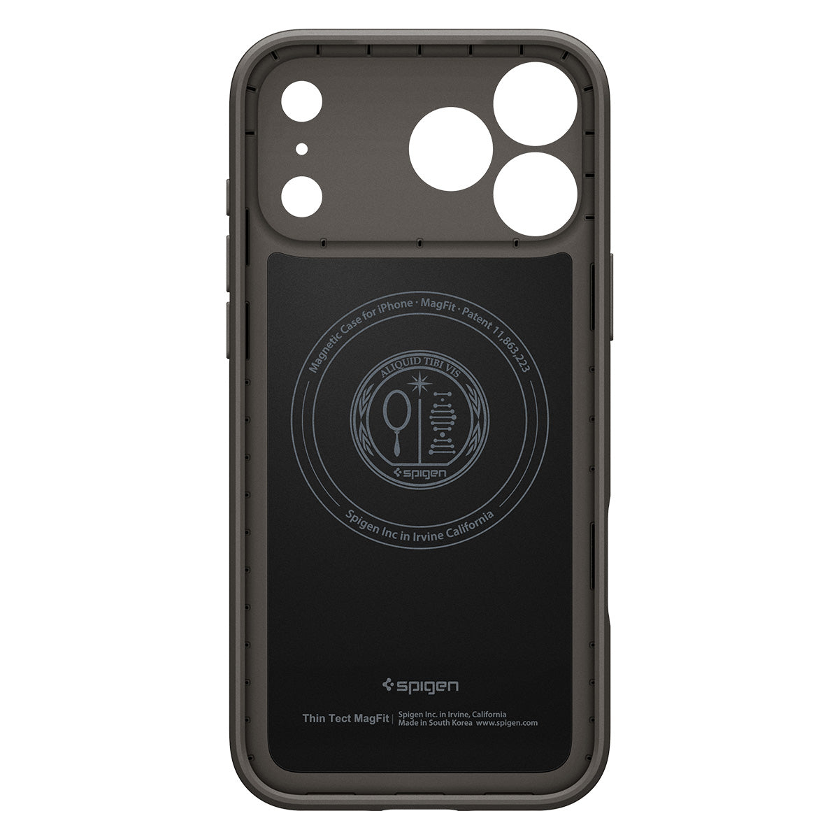 Spigen iPhone 18 Pro Thin Fit (MagFit) - Gunmetal - case detail 26