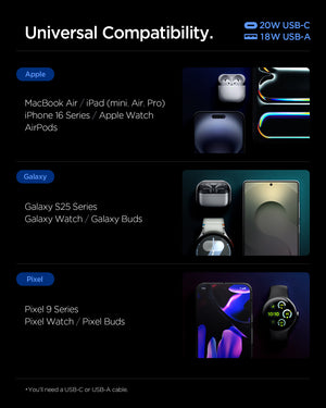 Spigen EE202EU white charger product view