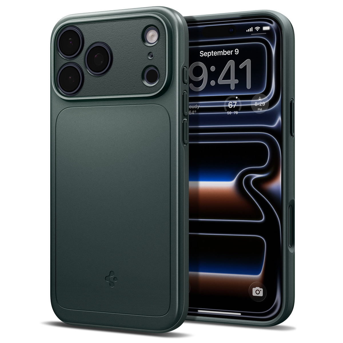 Spigen iPhone 18 Pro Thin Fit (MagFit) - Abyss Green - product view 2
