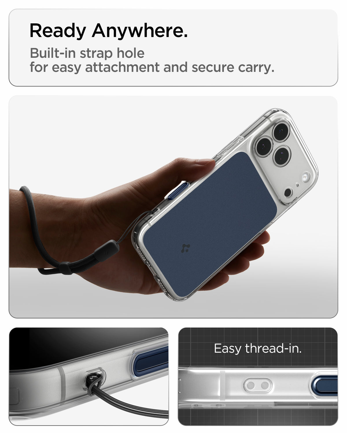 Spigen iPhone 18 Pro Ultra Hybrid T (MagFit) - Matte Blue - feature illustration 75