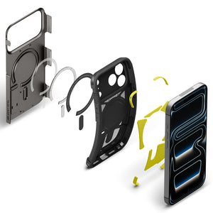 Spigen iPhone 18 Pro Tough Armor T (MagFit) - Gunmetal - case detail 30