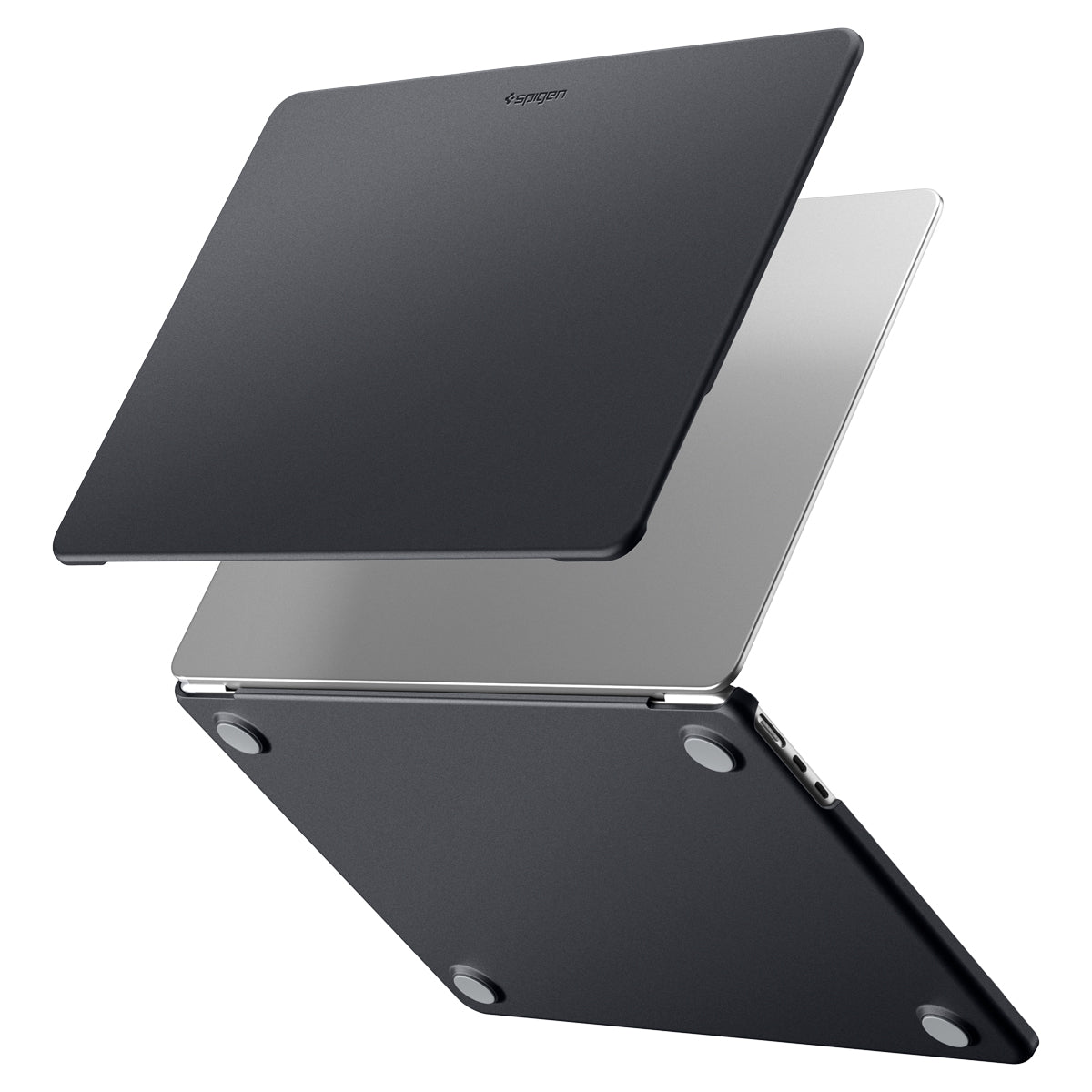 Spigen MacBook Air 13-inch M5/M4/M3/M2 Case – Nano Pop – Black Sesame – title image 1