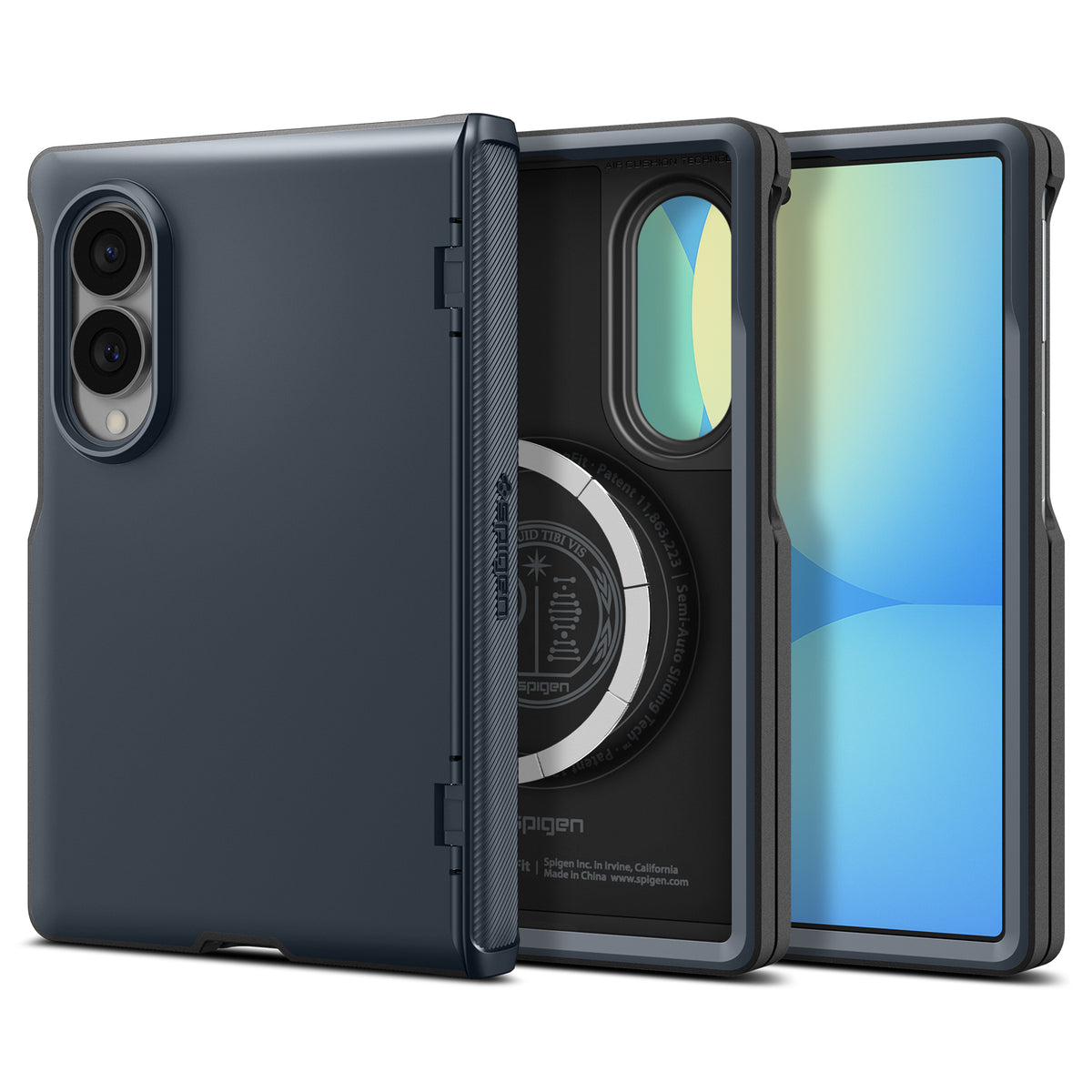 Spigen Galaxy Z Fold 8 Case Slim Armor Pro MagFit - Metal Slate - image 1