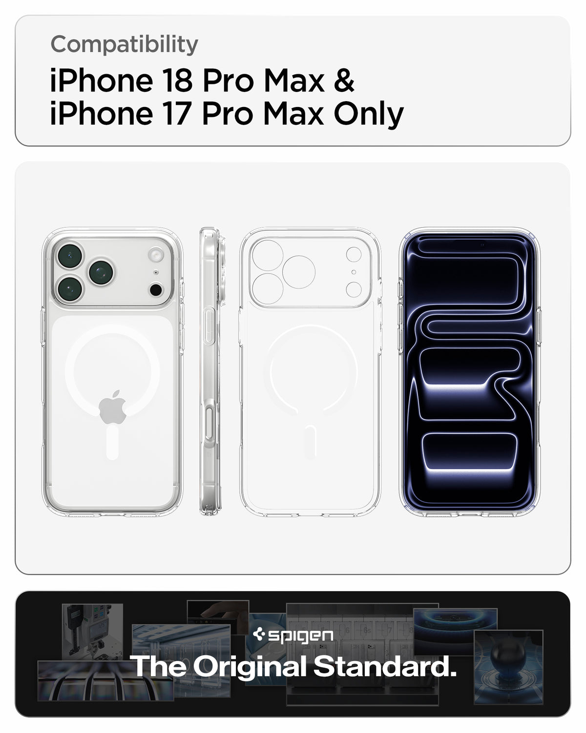 Spigen iPhone 18 Pro Max Ultra Hybrid (MagFit) - Clear White - feature illustration 108