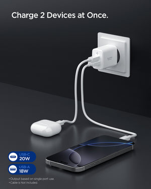 EE202EU simultaneous two-device charging