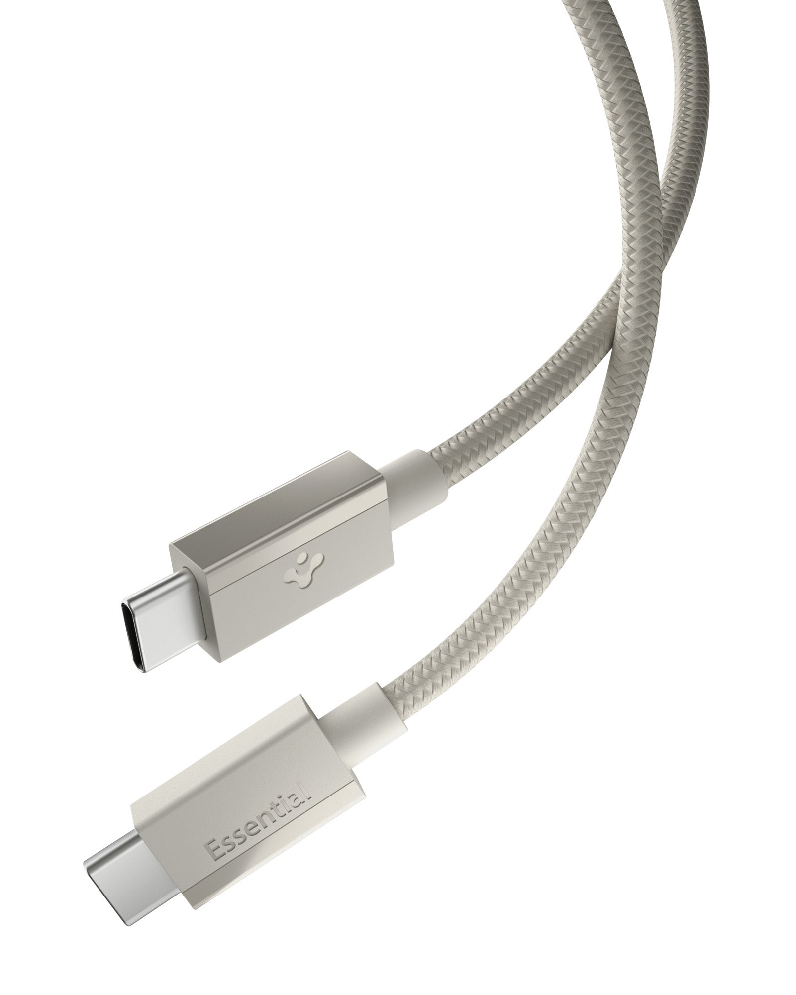 Spigen Essential EB6015CC 60W 480Mbps USB-C cable in Natural Titanium