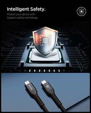 Black Spigen EB10010CCA 100W cable feature 6: intelligent safety and compatible devices