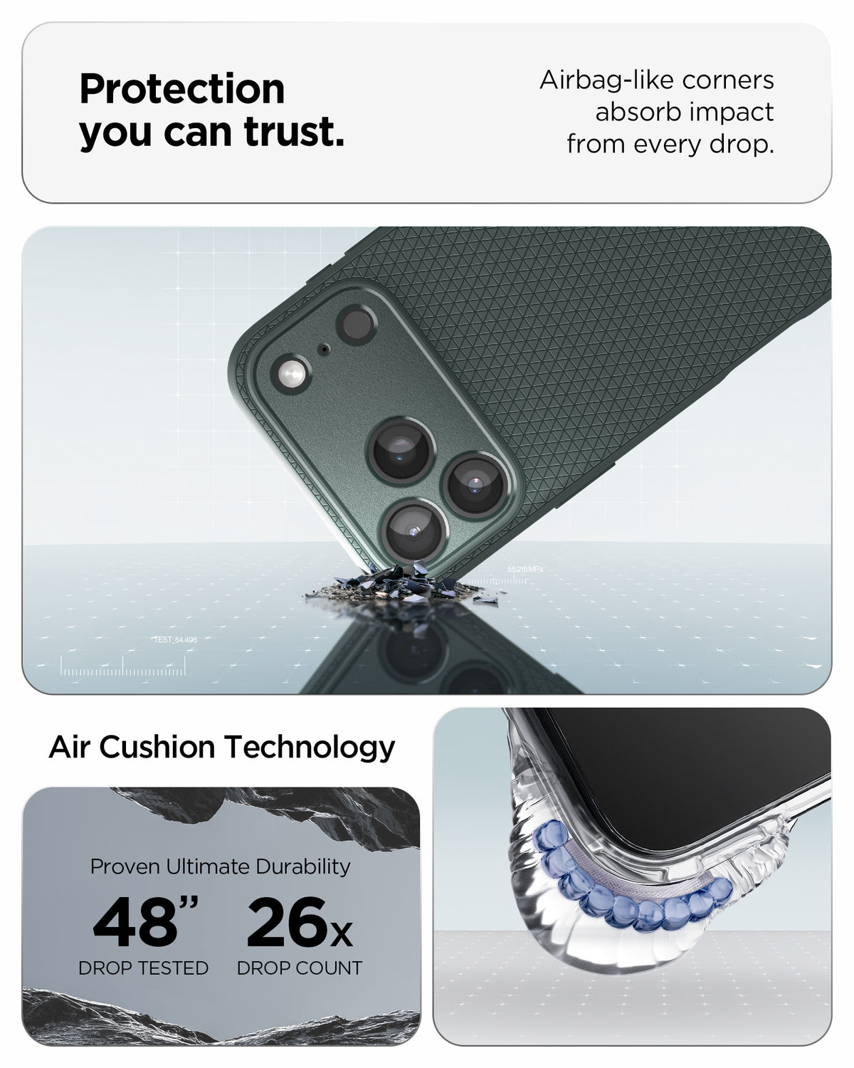 Spigen iPhone 18 Pro Max Liquid Air - Abyss Green - feature illustration 51