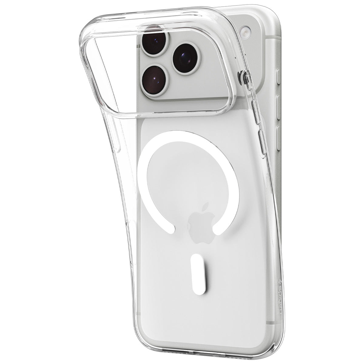 Spigen iPhone 18 Pro Liquid Crystal MagFit - Clear White - case detail 13