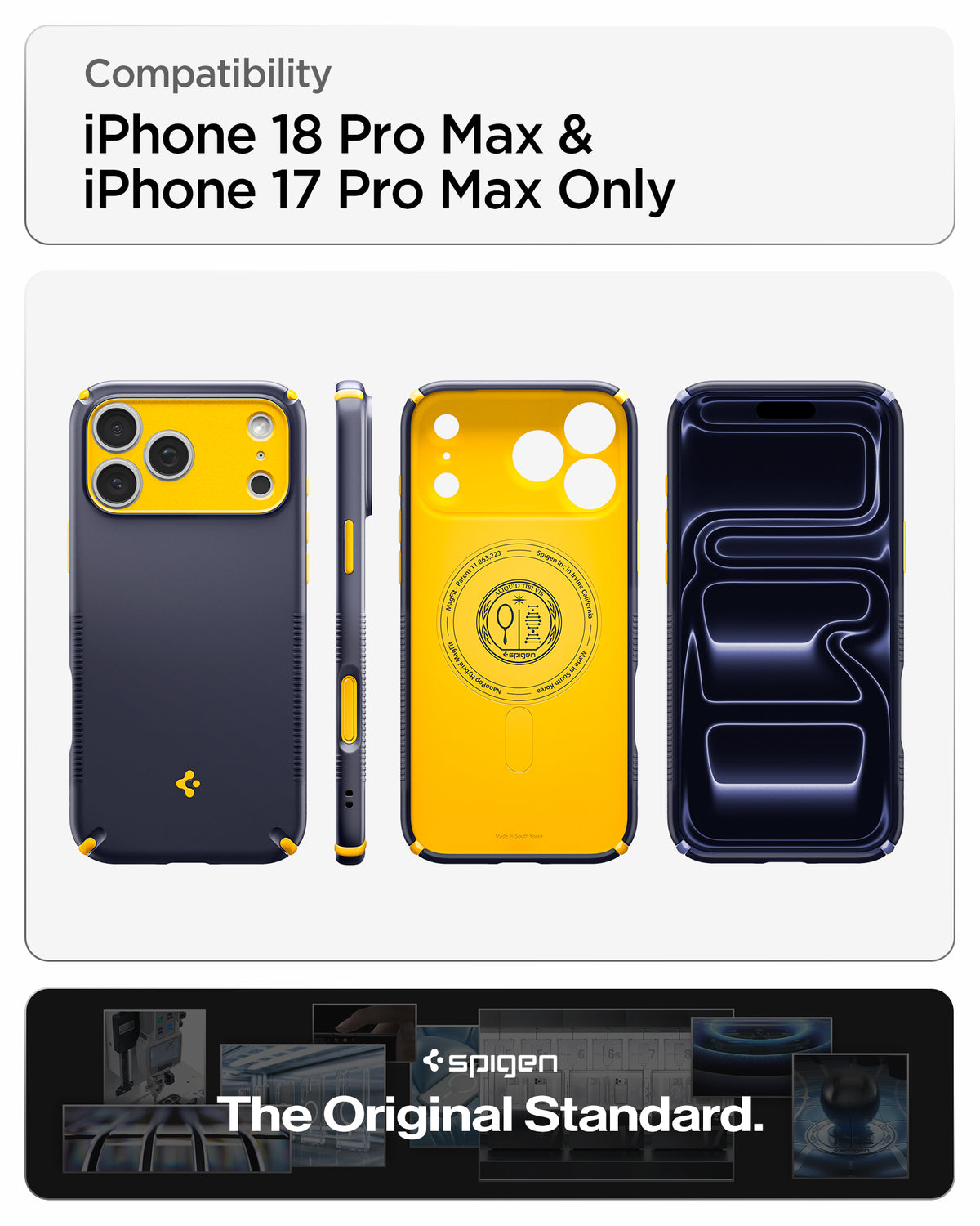 Spigen iPhone 18 Pro Max Nano Pop Hybrid (MagFit) - Blueberry Navy - feature illustration 46