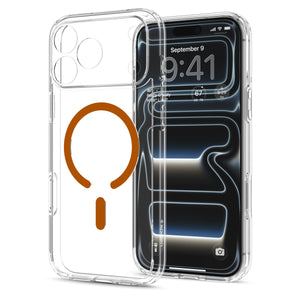 Spigen iPhone 18 Pro Ultra Hybrid (MagFit) - Clear Orange - case detail 47