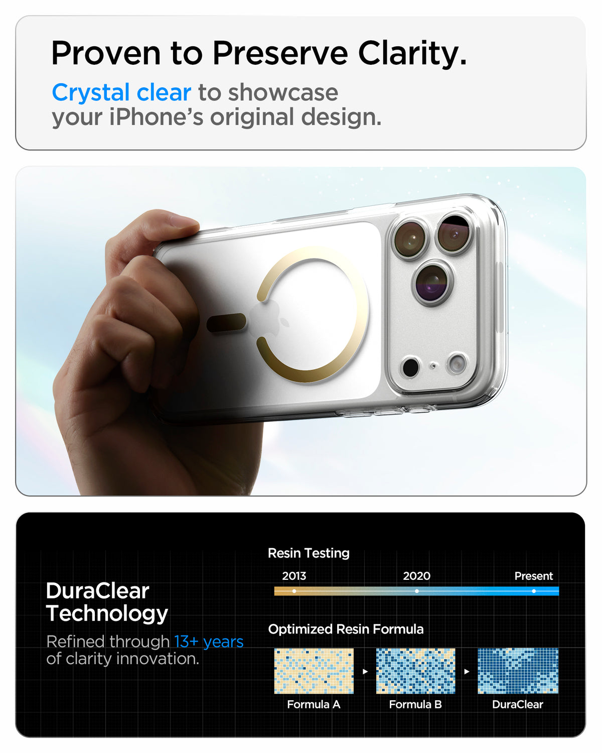 Spigen iPhone 18 Pro Max Ultra Hybrid (MagFit) - Clear Gold - feature illustration 77