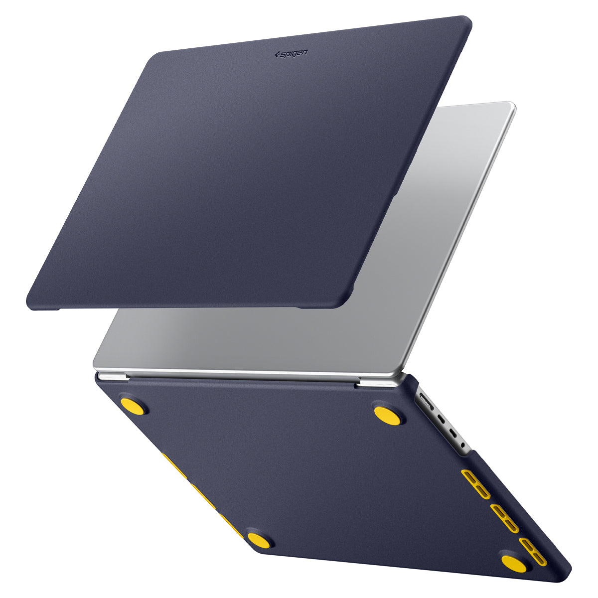 Spigen MacBook Pro 14-inch M5/M4/M3/M2/M1 Case – Nano Pop – Blueberry Navy – title image 1