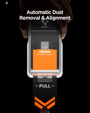 Spigen Galaxy S26 EZ Fit Pro HD Privacy – automatic dust removal and alignment