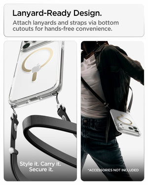 Spigen iPhone 18 Pro Ultra Hybrid (MagFit) - Clear Gold - feature illustration 77