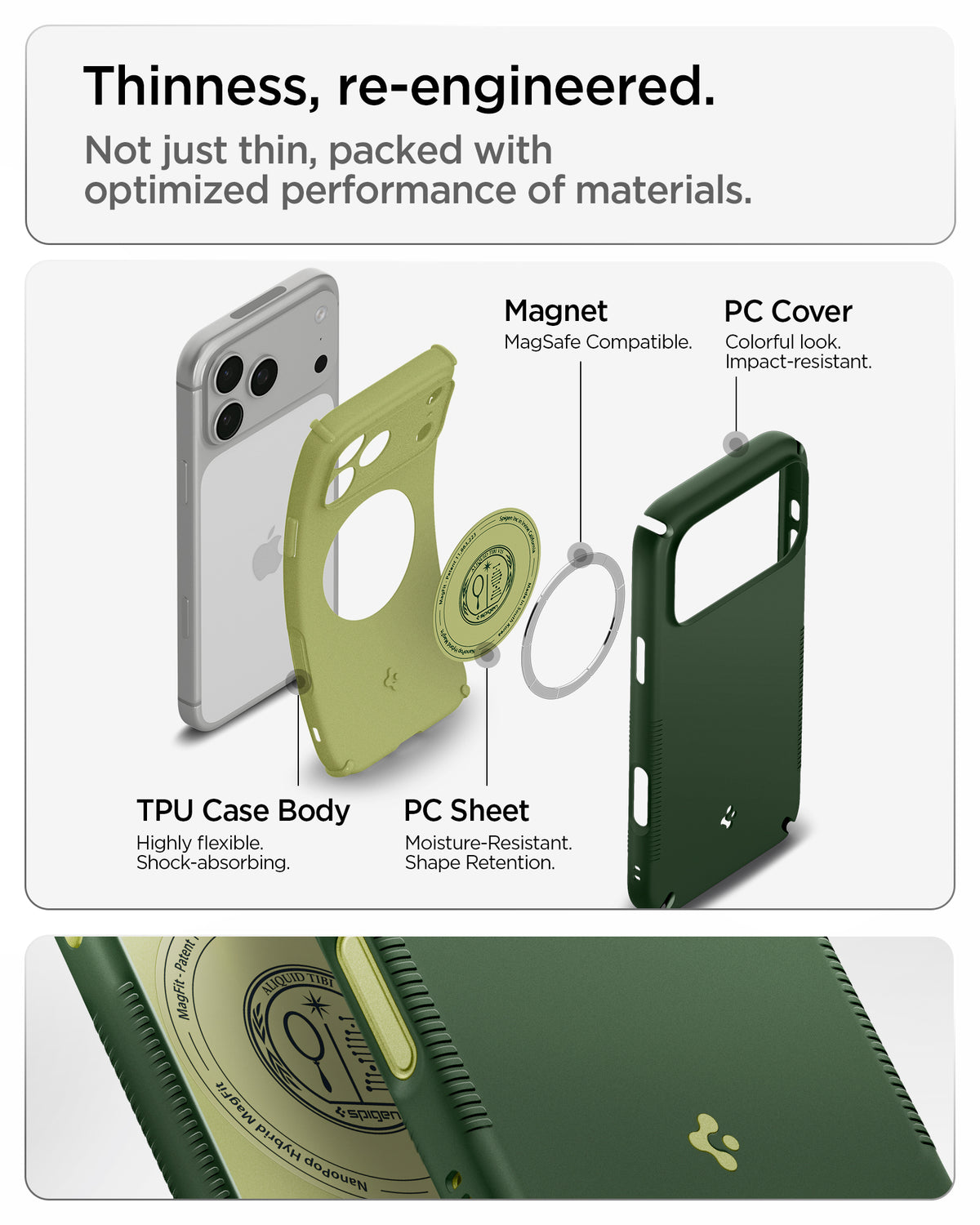Spigen iPhone 18 Pro Nano Pop Hybrid (MagFit) - Avo Green - feature illustration 32
