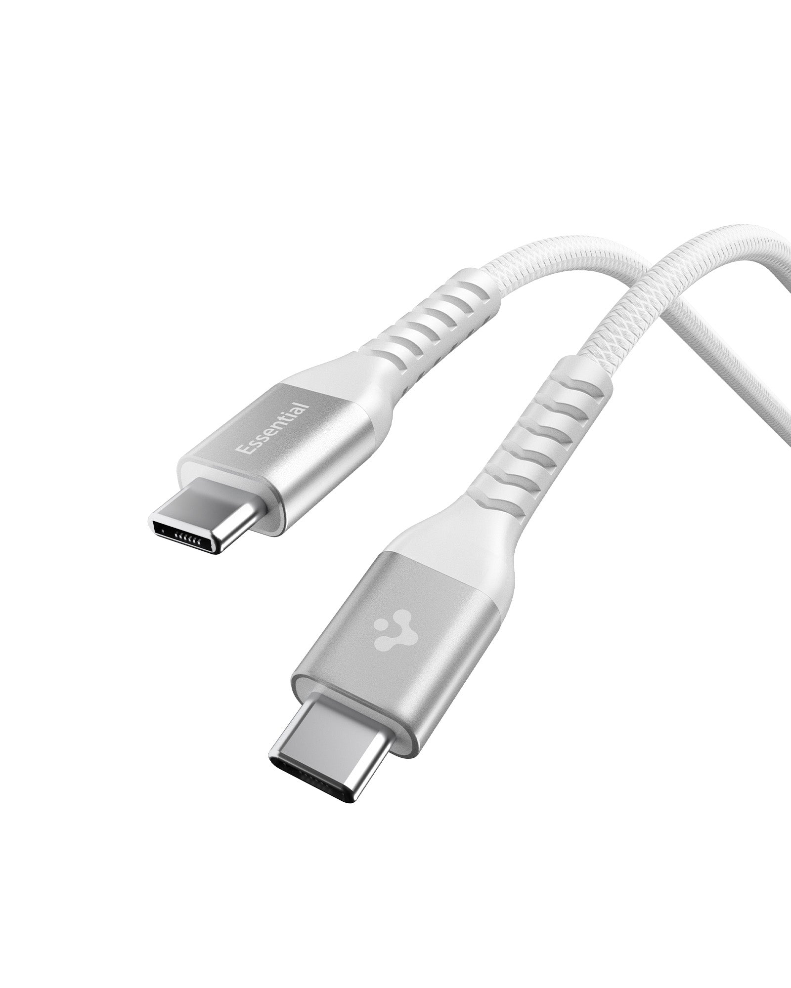 Spigen Essential EB10010CCA 100W 480Mbps USB-C to USB-C cable in White